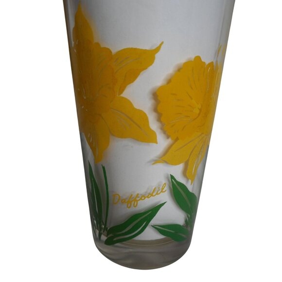 MCM Peanut Butter Drinking Juice Glass Tumbler daffodil Estate find 5" - Picture 1 of 5